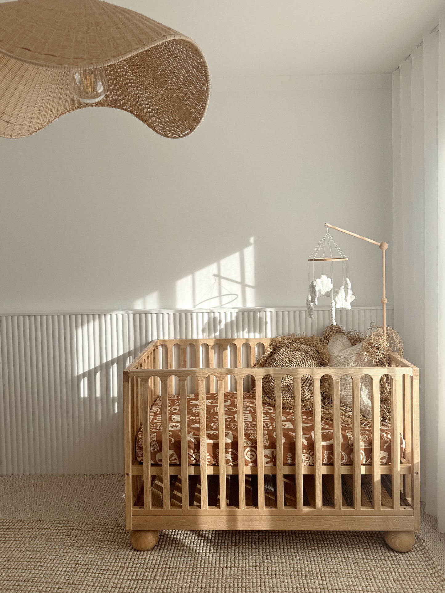 Cot Sheet | Oasis (Tobacco Brown)