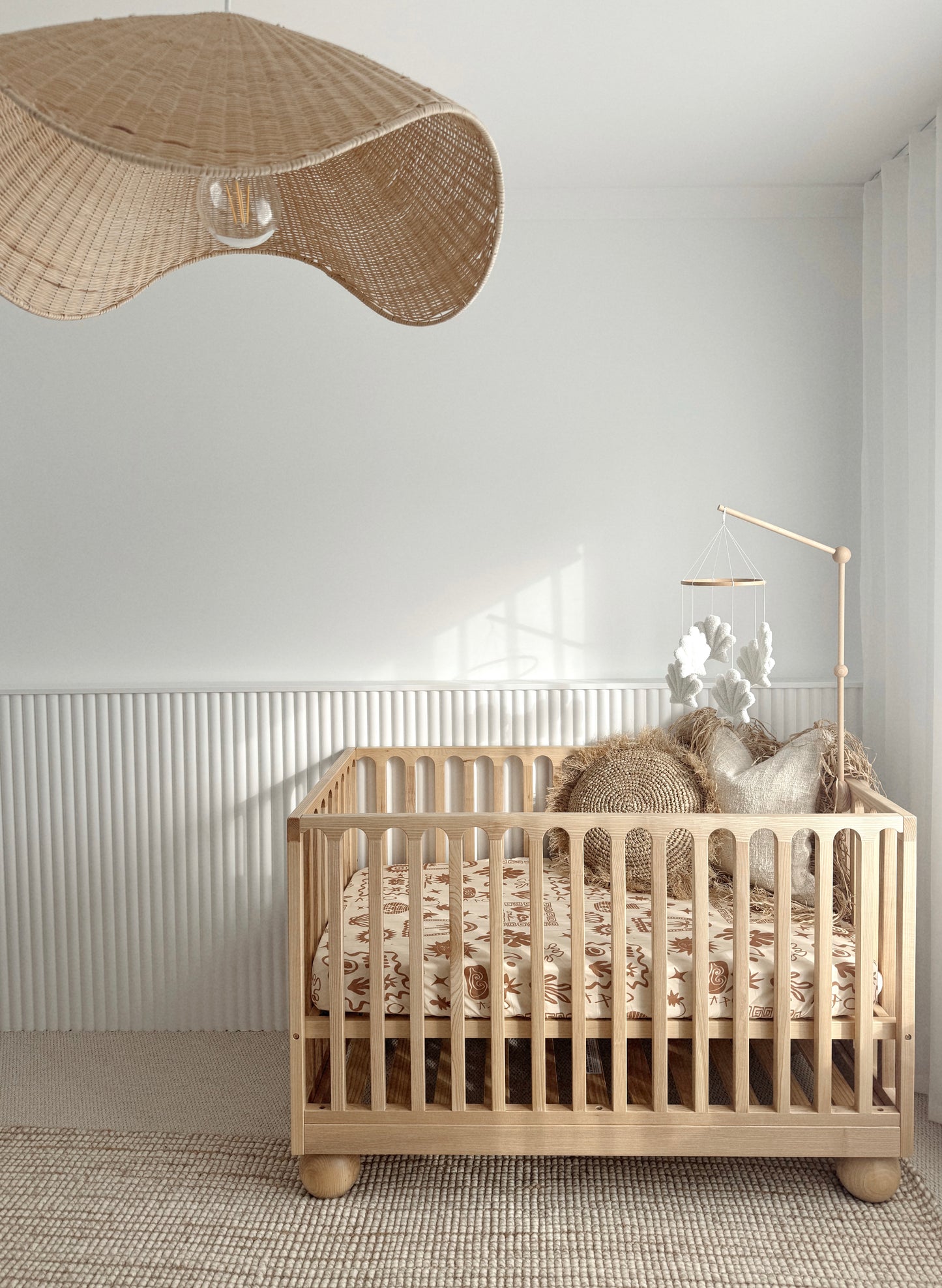 Cot Sheet | Wanderer (Tobacco Brown)