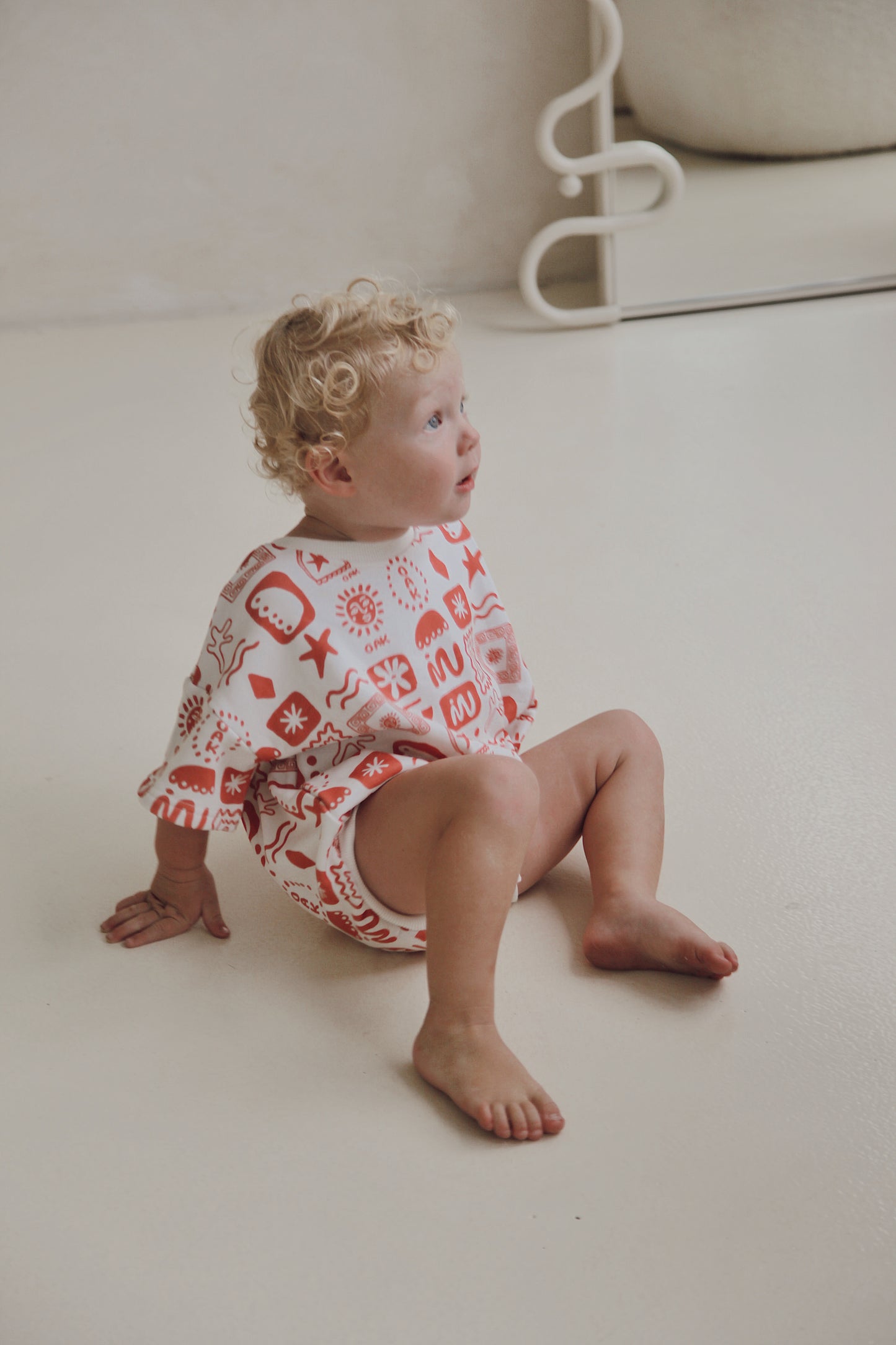Oasis Romper | Cherry Red