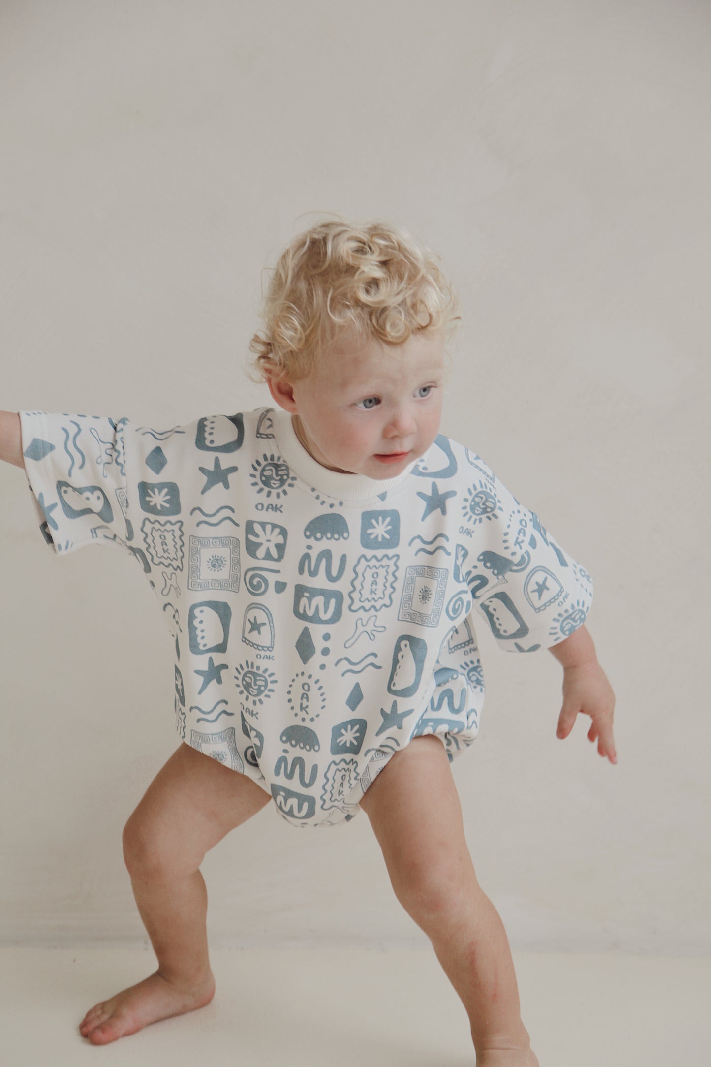 Oasis Romper | Sky Blue