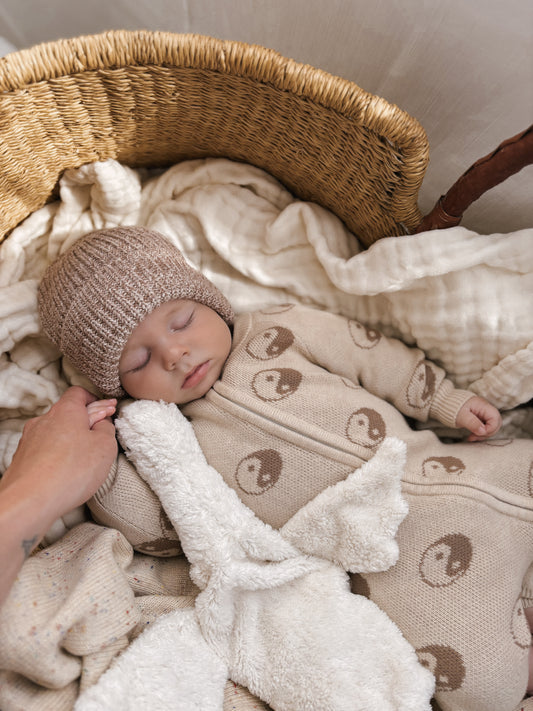 Yin Yang Romper | Oatmeal