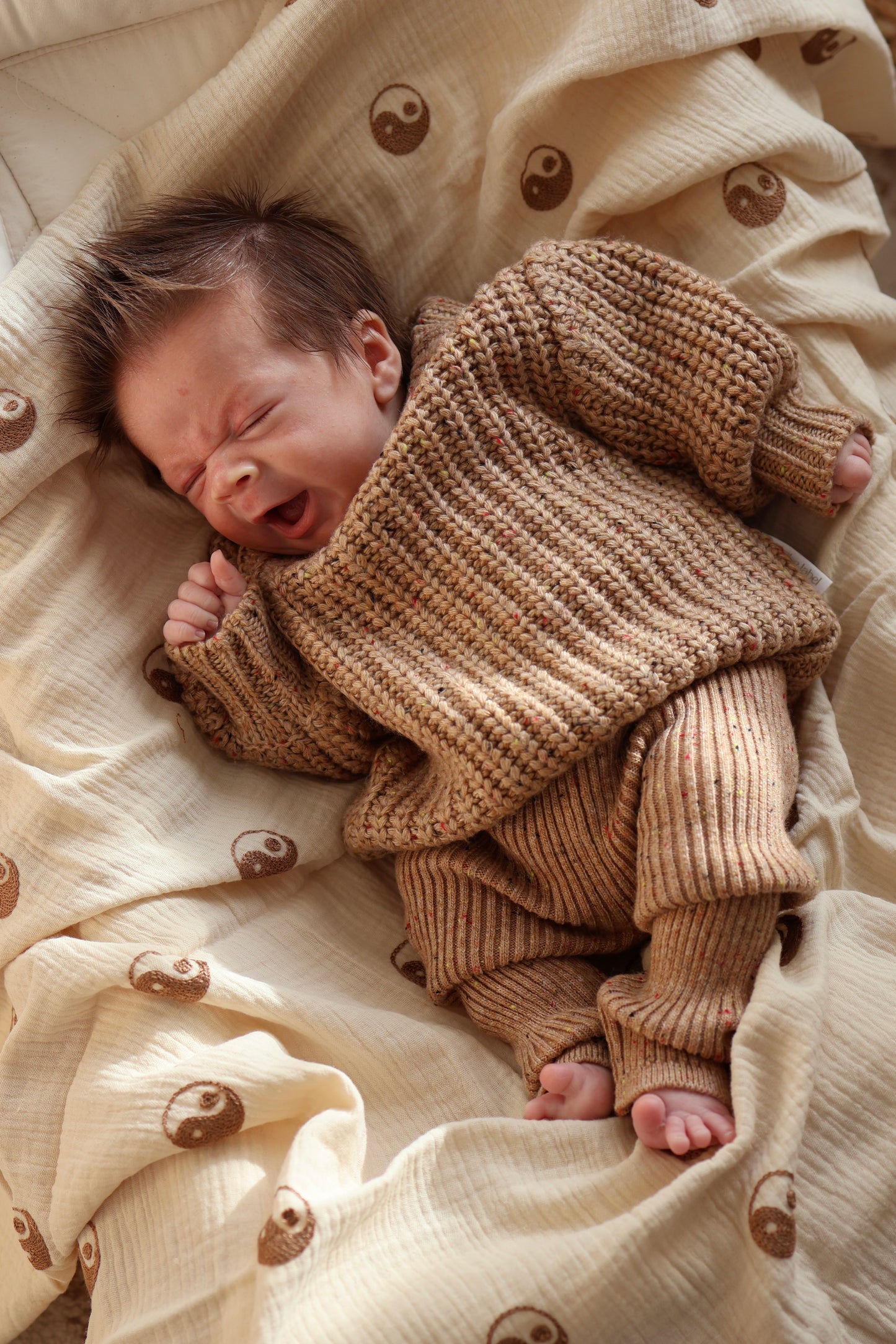 Chunky Knit Jumper | Chestnut Fleck