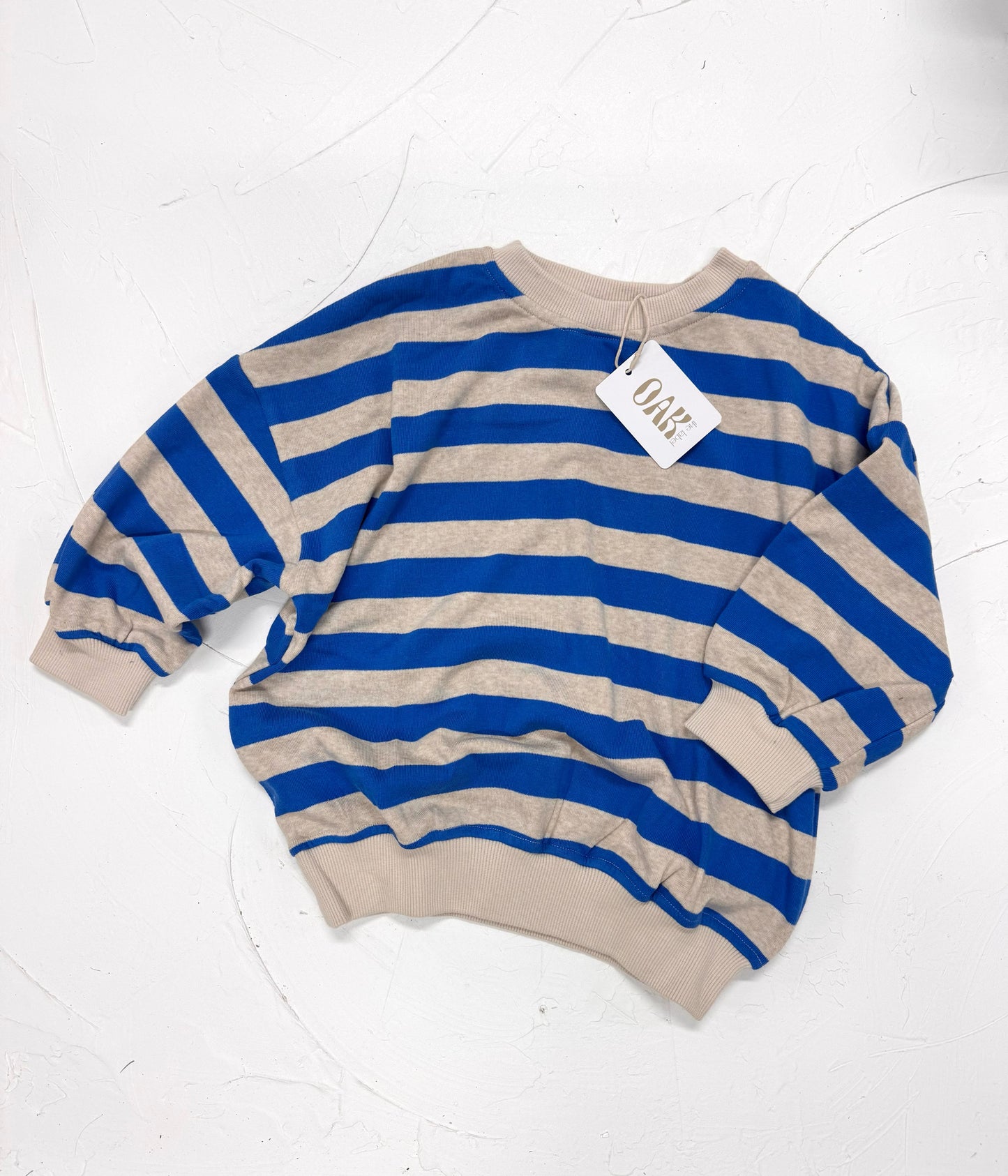 SECONDS Stripe Pullover | Blue/Grey