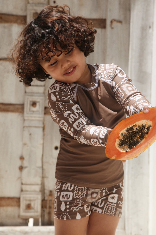 Oasis Swim Set | Tobacco Brown