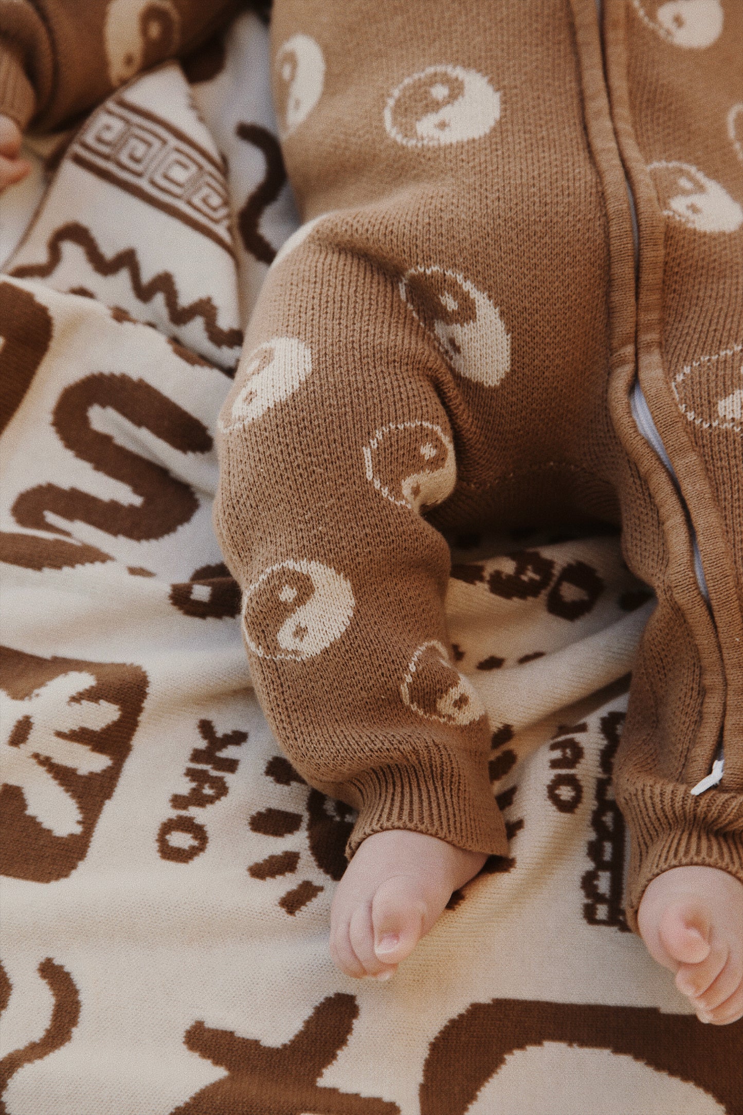 Yin Yang Romper | Mocha