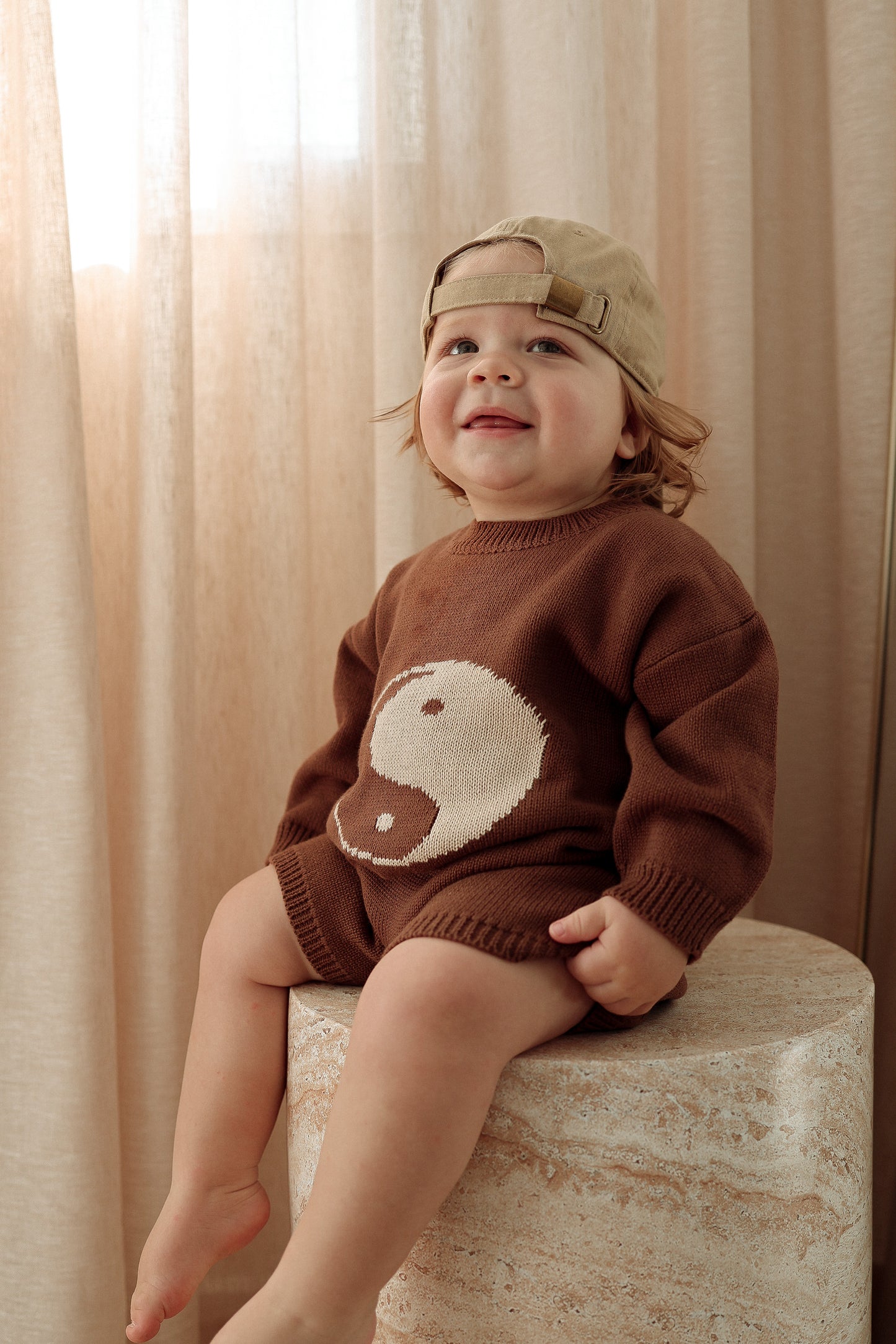 Yin Yang Romper | Chocolate