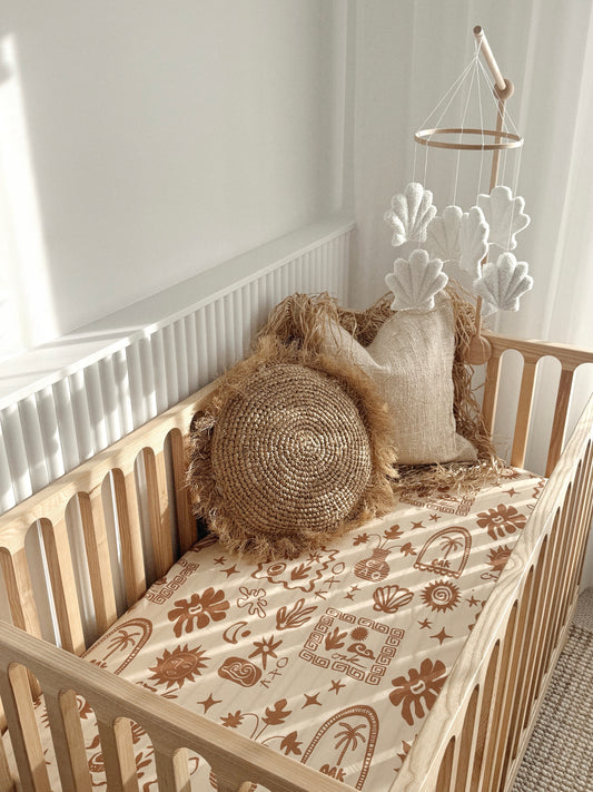 Cot Sheet | Wanderer (Tobacco Brown)