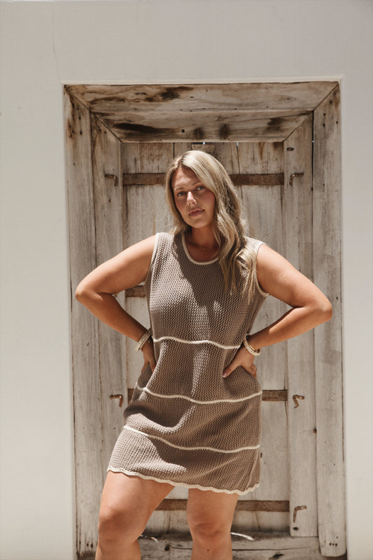 Womens Wave Beach Pullover | Cocoa