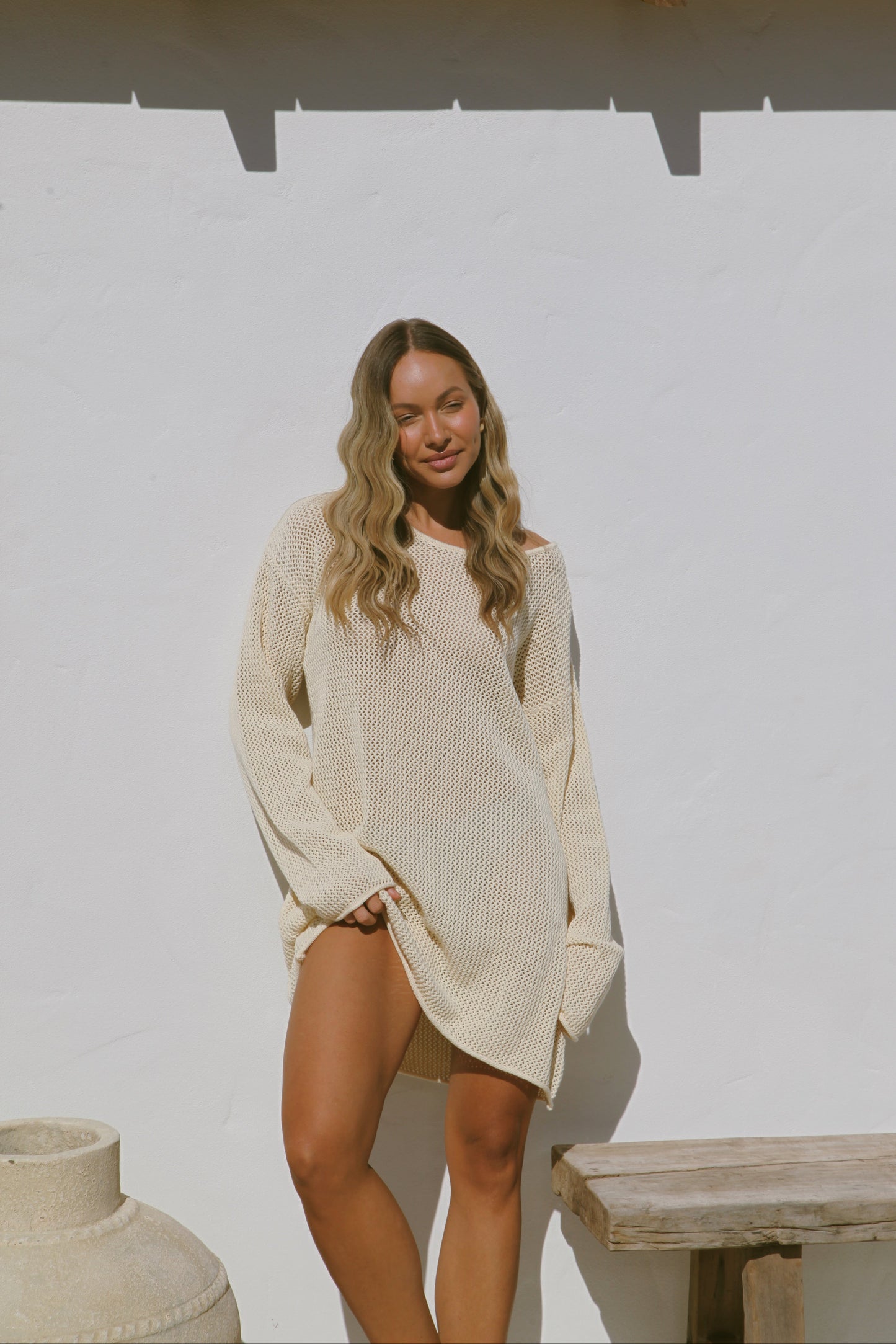 Womens Pullover | Bone