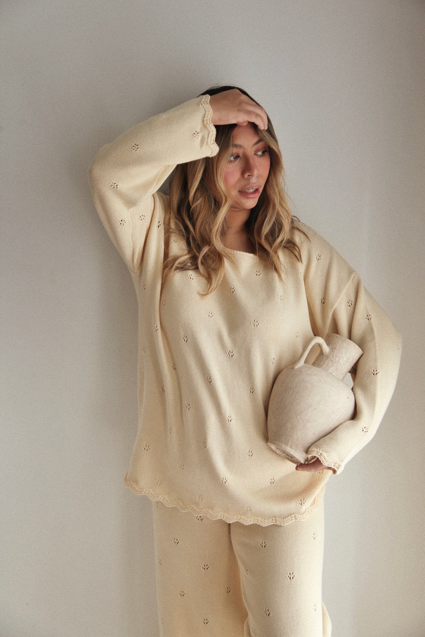 Womens Meadow Pullover | Almond
