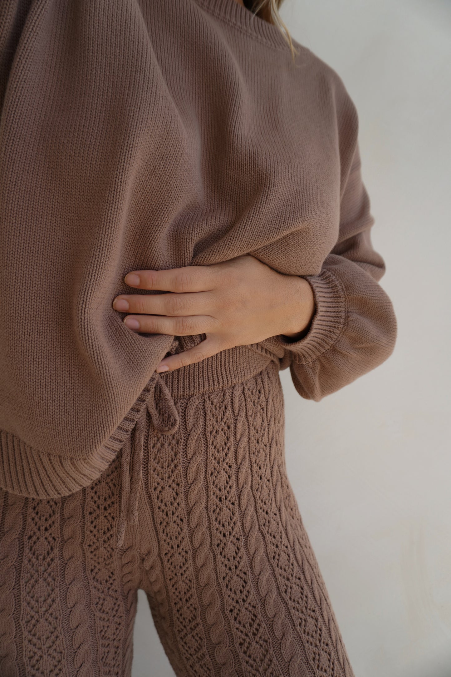 Cable Knit Pant | Cedar