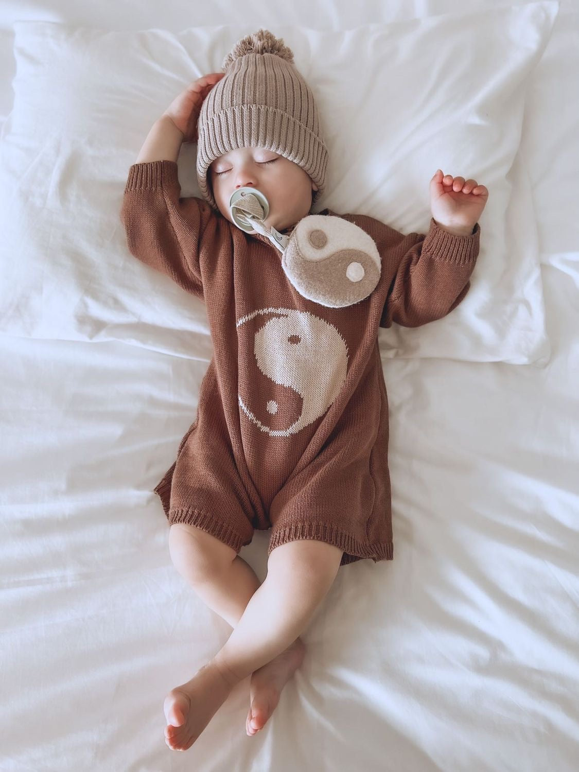 Yin Yang Romper | Chocolate