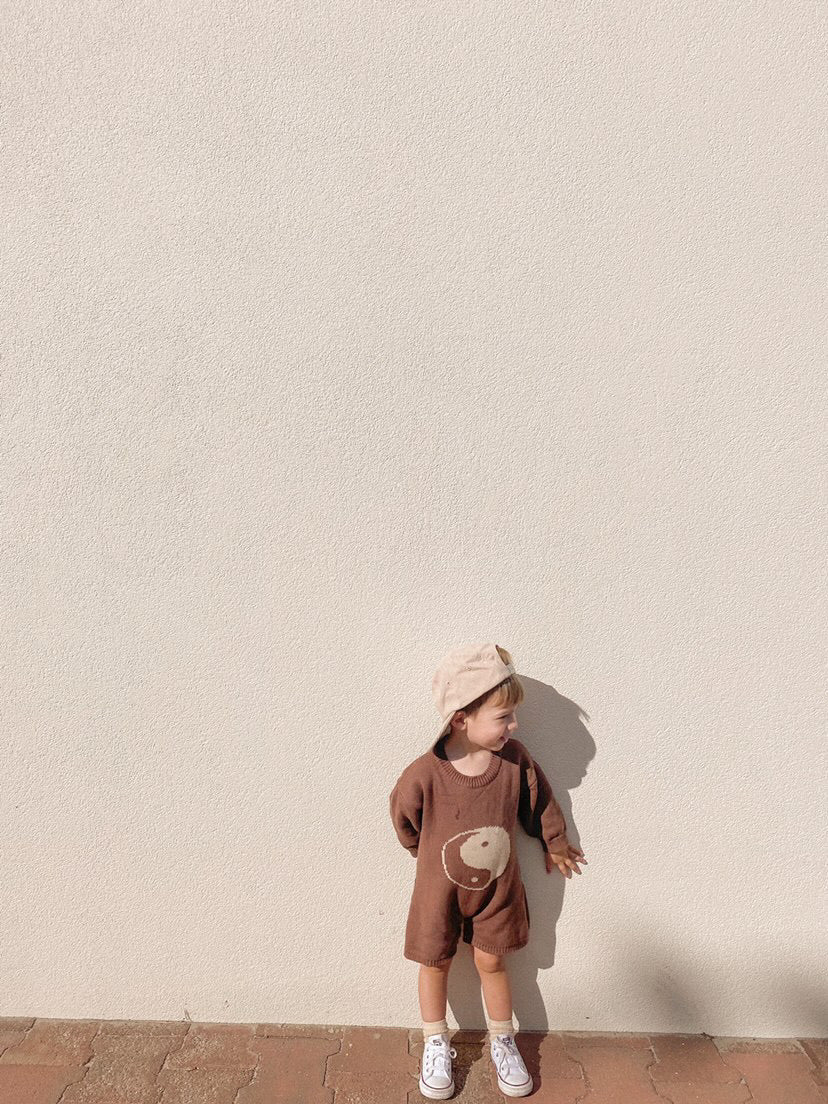 Yin Yang Romper | Chocolate