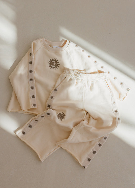 French Terry Pant | Cream