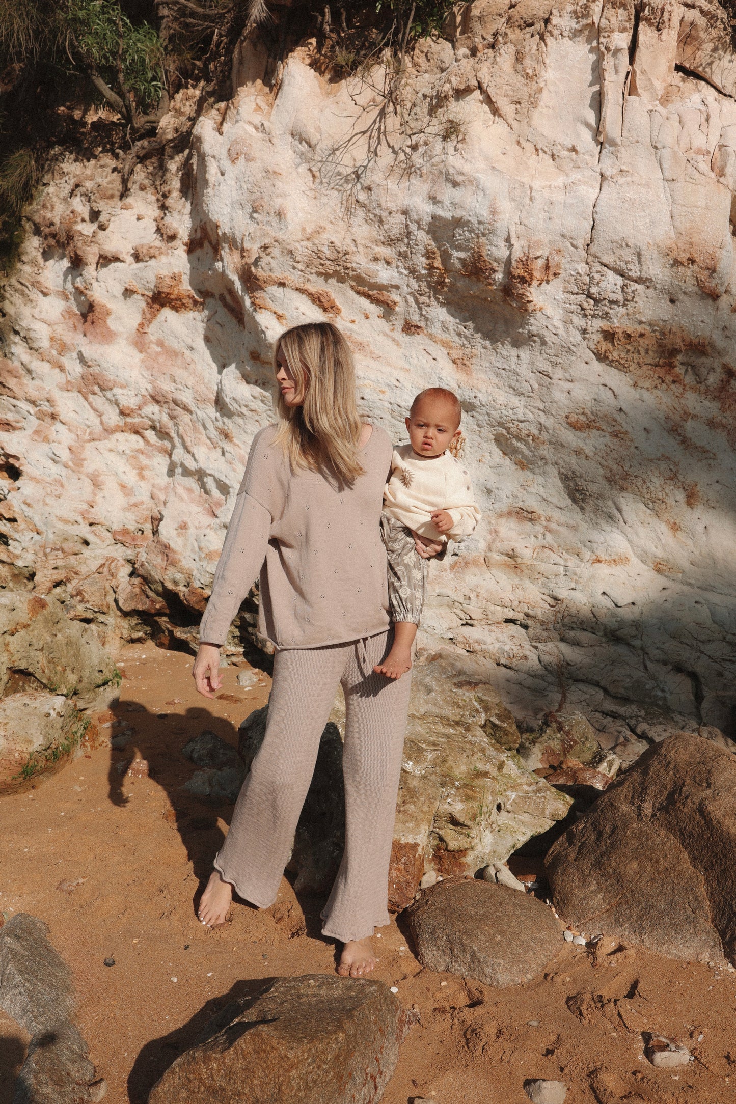 Womens Bell Knit Pant | Dusk