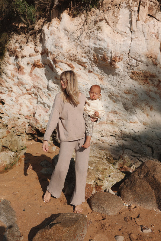 Womens Bell Knit Pant | Dusk