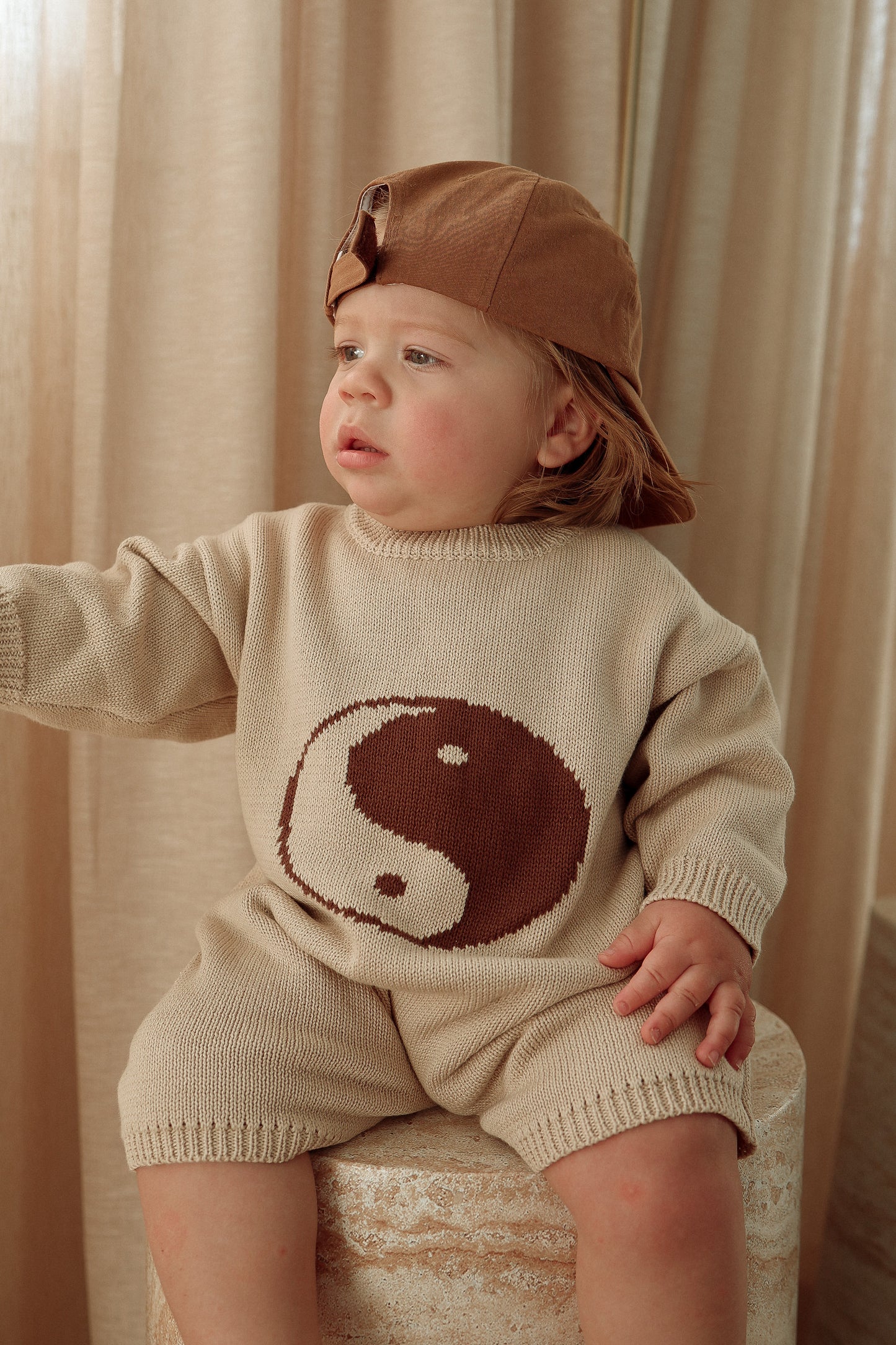 Yin Yang Romper | Oat