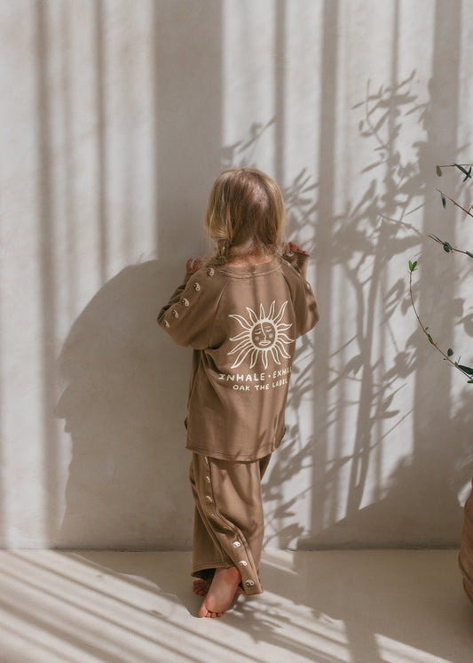 Inhale Exhale Pullover | Walnut
