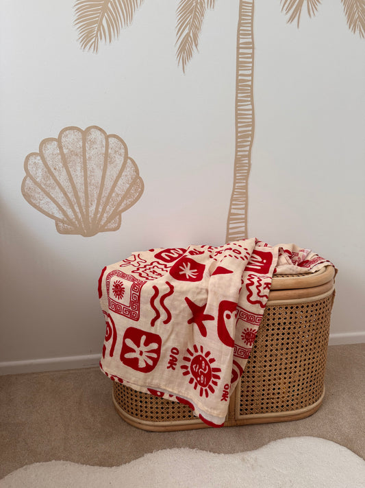 Oasis Wrap | Cherry Red
