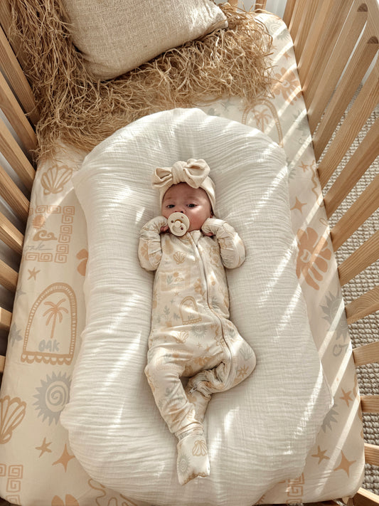 Wanderer Bamboo Zippy Onesie | Pastel