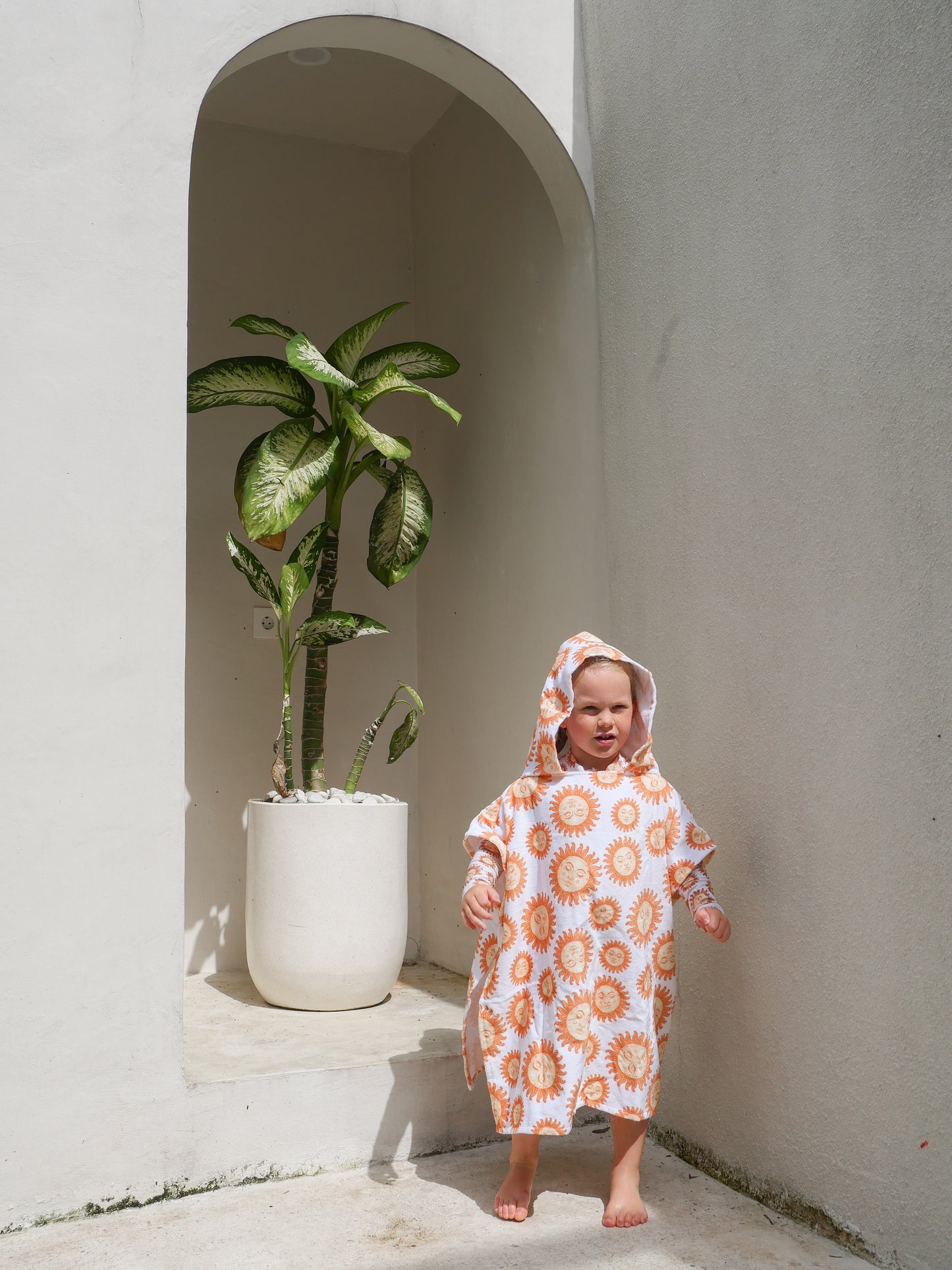Sol Hooded Towel | Tangerine
