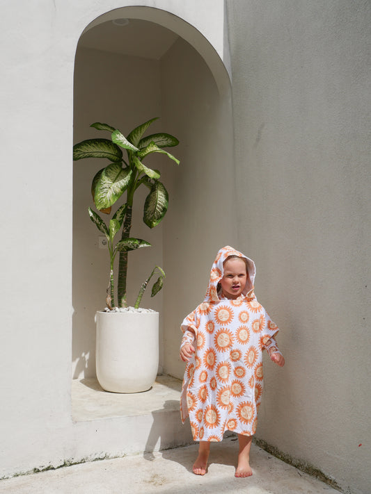 Sol Hooded Towel | Tangerine