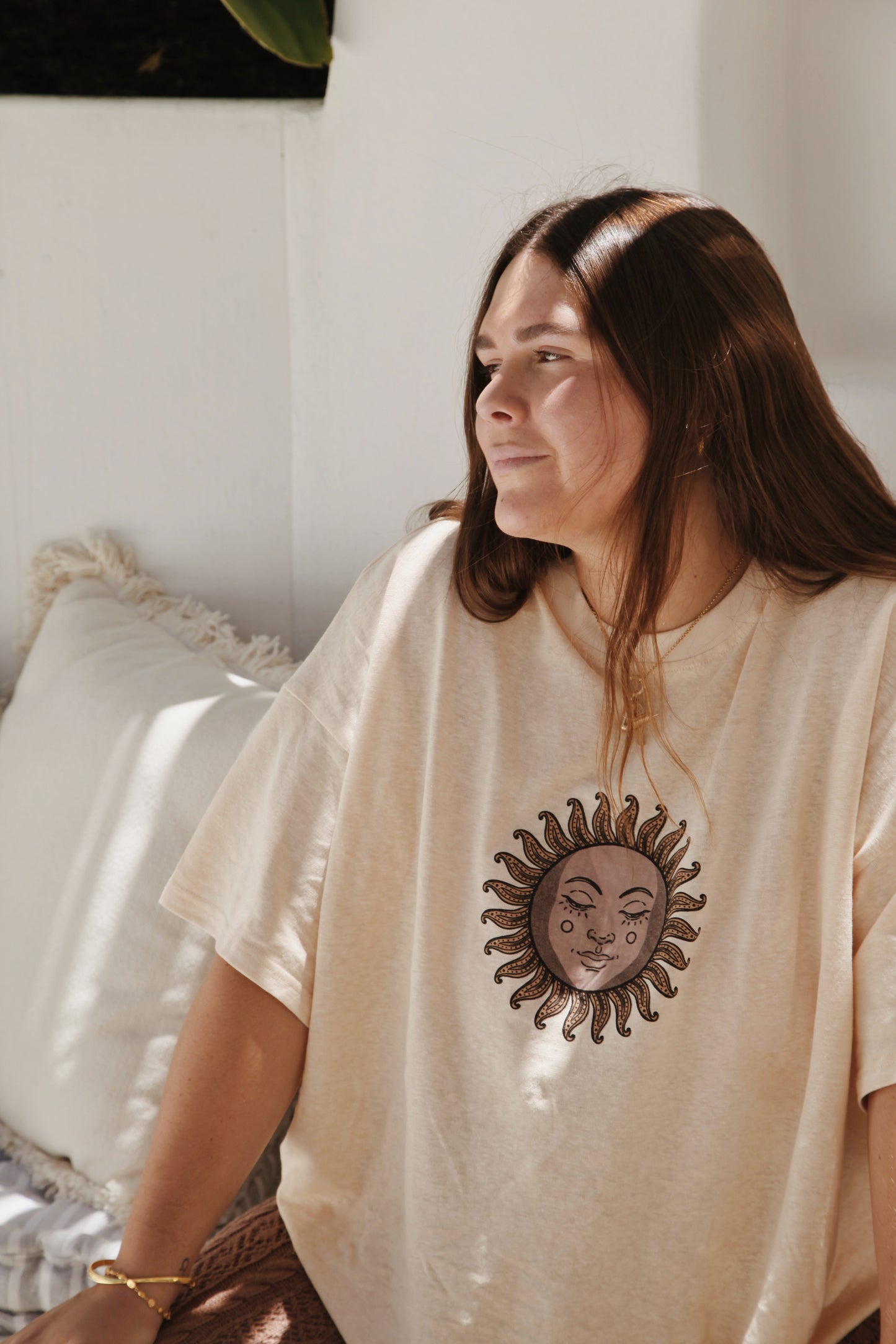 Womens Oversized Hemp Tee | Sol