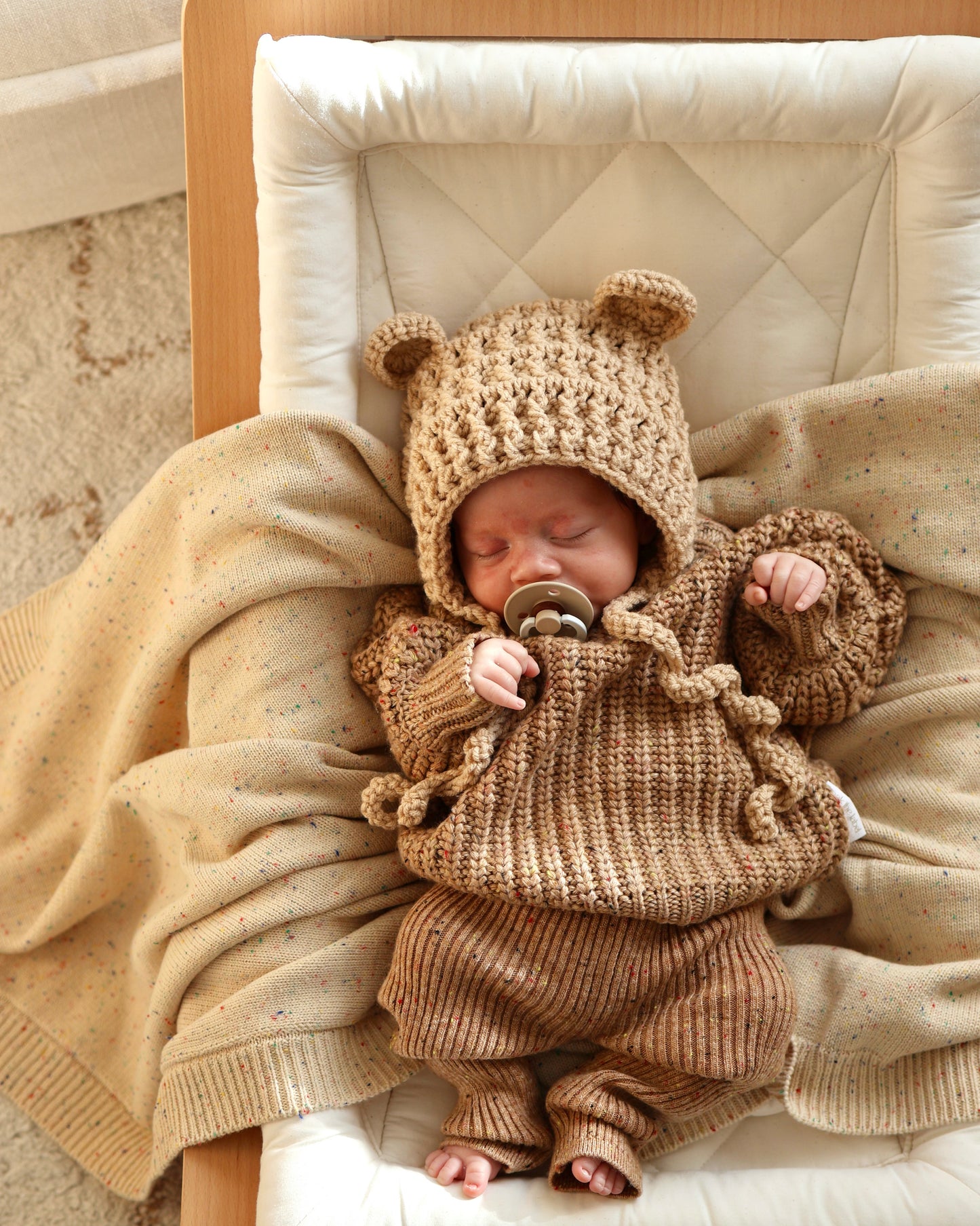 Chunky Knit Jumper | Chestnut Fleck