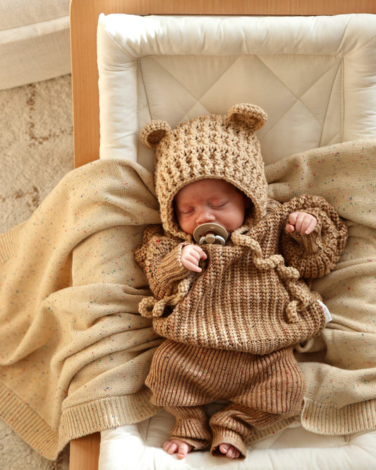Chunky Knit Jumper | Chestnut Fleck