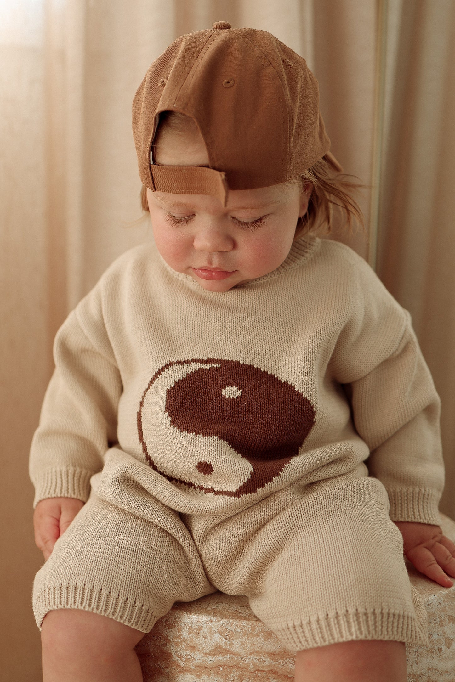 Yin Yang Romper | Oat