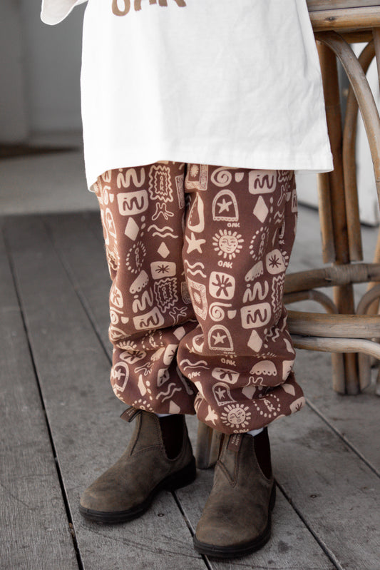 Oasis Fleece Trackpant | Tobacco Brown