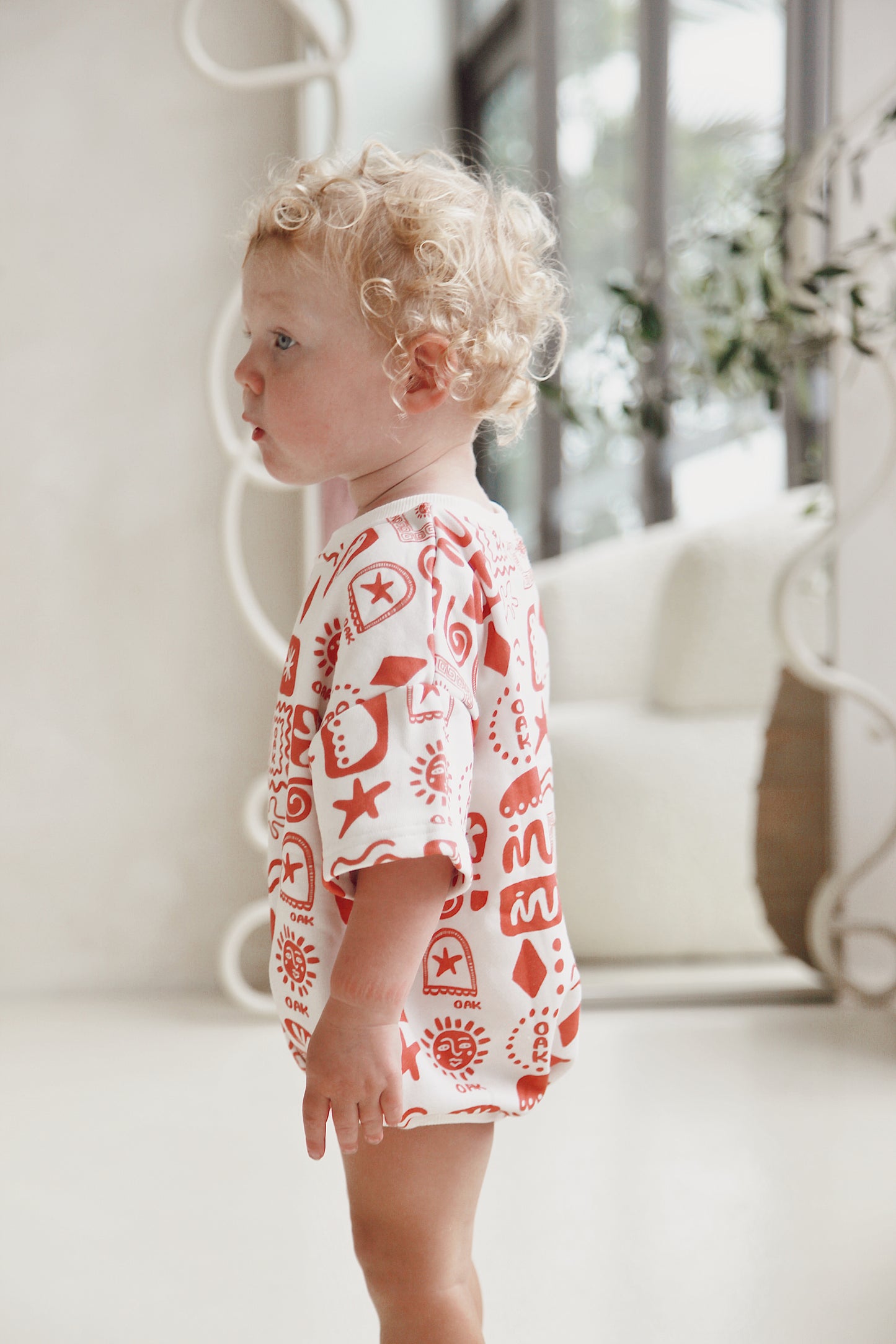 Oasis Romper | Cherry Red