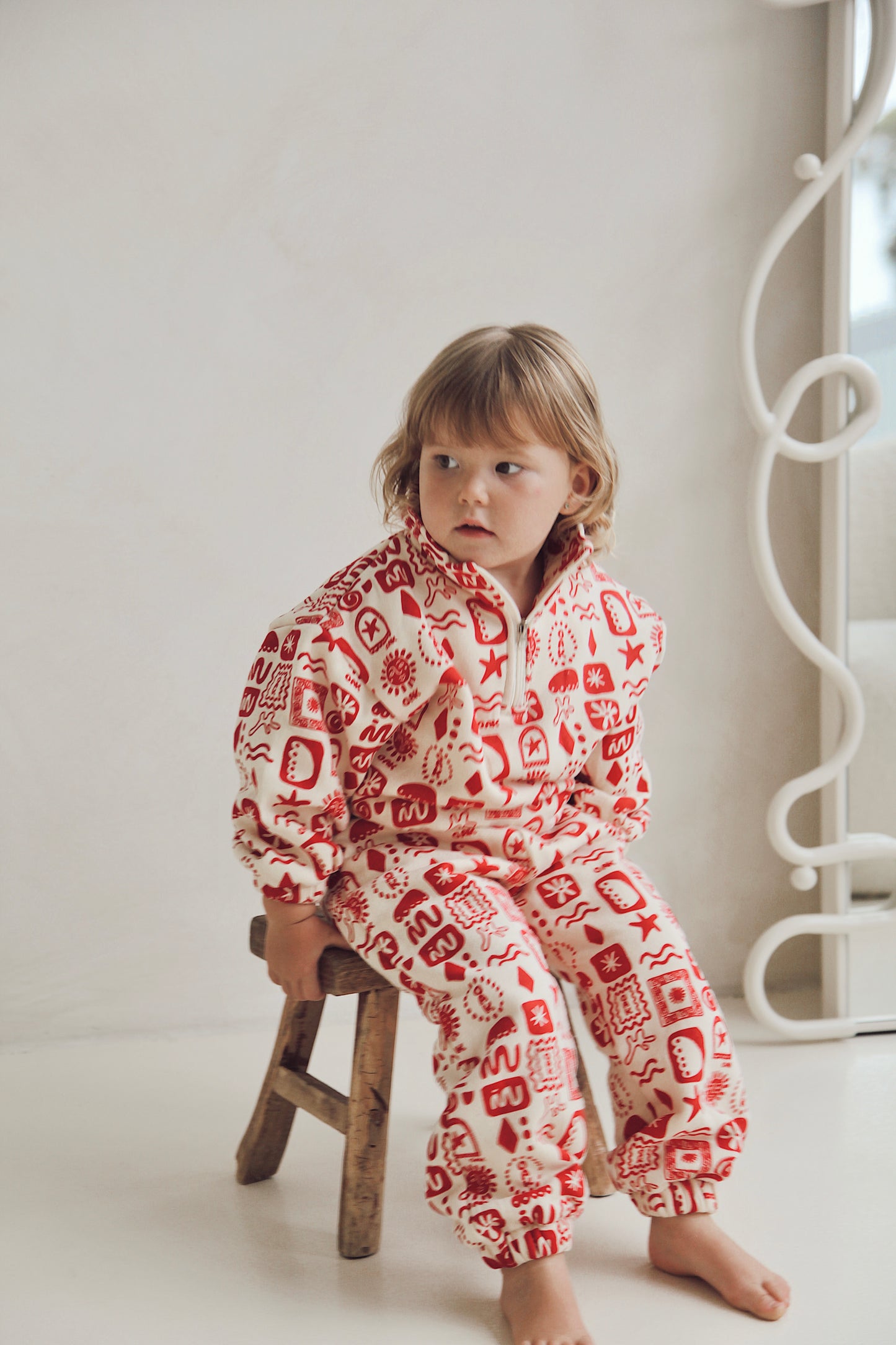 Oasis Fleece Jumper | Cherry Red