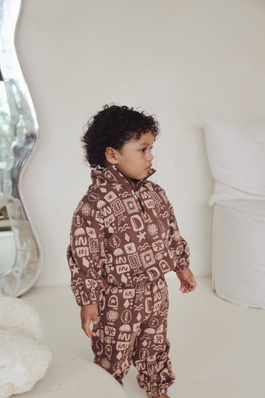 Oasis Fleece Jumper | Tobacco Brown