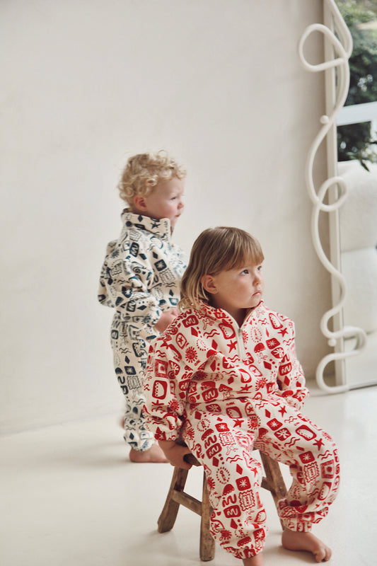 Oasis Fleece Trackpant | Cherry Red