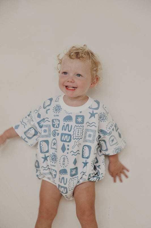 Oasis Romper | Sky Blue