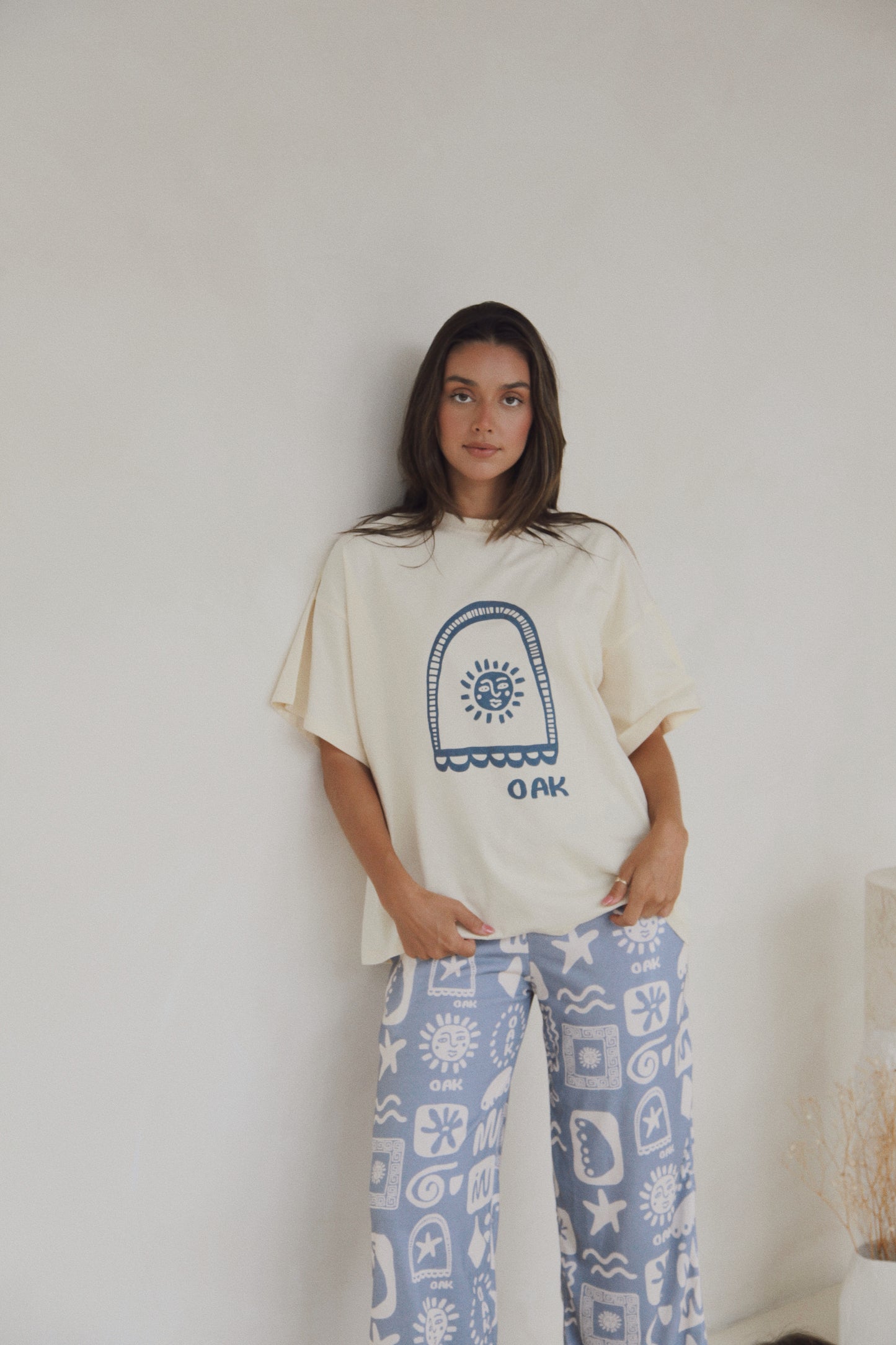 Womens Oasis Oversized Tee | Cobalt