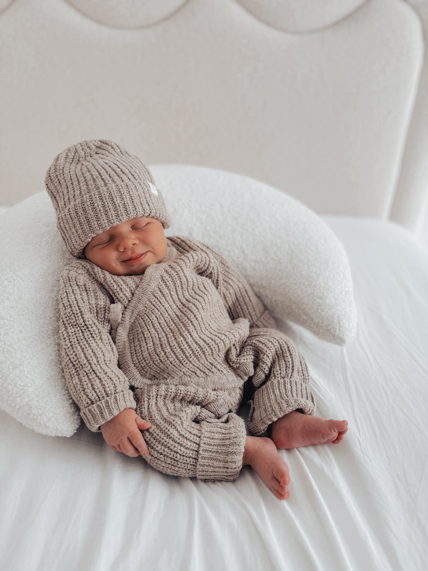 Textured Kimono Romper | Walnut