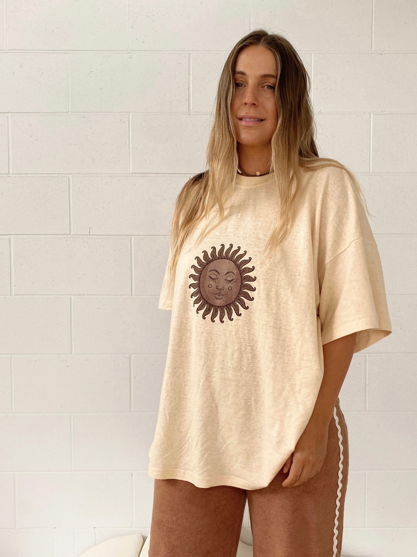 Womens Oversized Hemp Tee | Sol