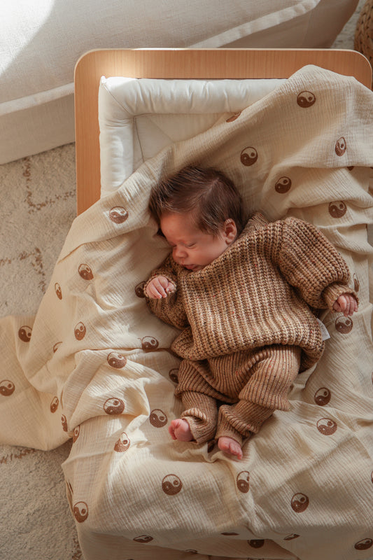 Ribbed Knit Leggings | Chestnut Fleck
